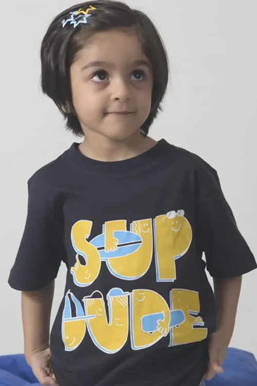 Sup Dude Kids’ Tee – 100% Australian Cotton | Summer Comfort & Style